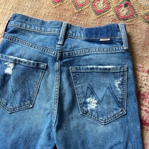Mother Superior The Tomcat Playing with Scissors Ankle Jeans 24 Blue Off Duty - Picture 8 of 8